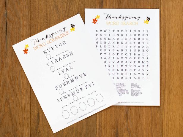 Printable Thanksgiving Word Games Printable Thanksgiving Word Games