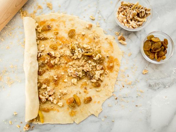 These Eastern European pastries are known for their crescent-roll shape, and can be filled with nuts, fruit preserves and spices before baking.