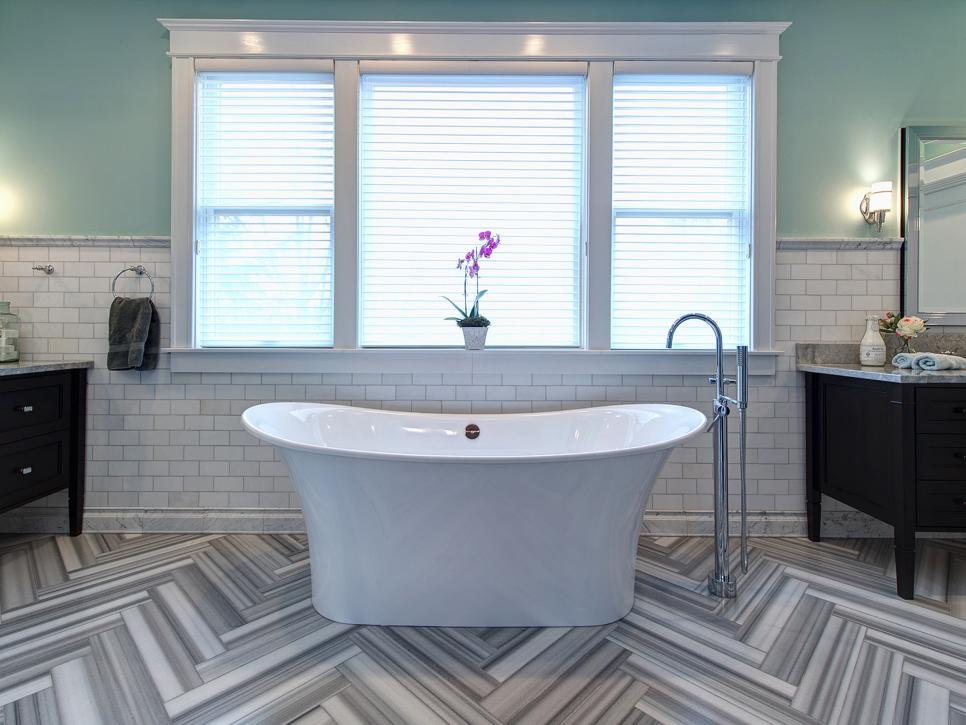 15 simply chic bathroom tile design ideas | hgtv