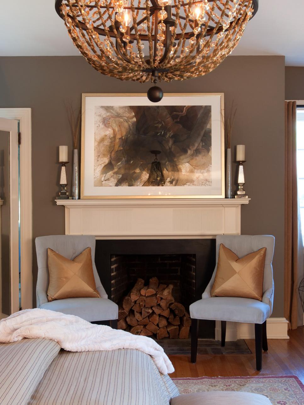 Taupe Transitional Bedroom
