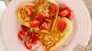 Heart Shaped Pancakes 
