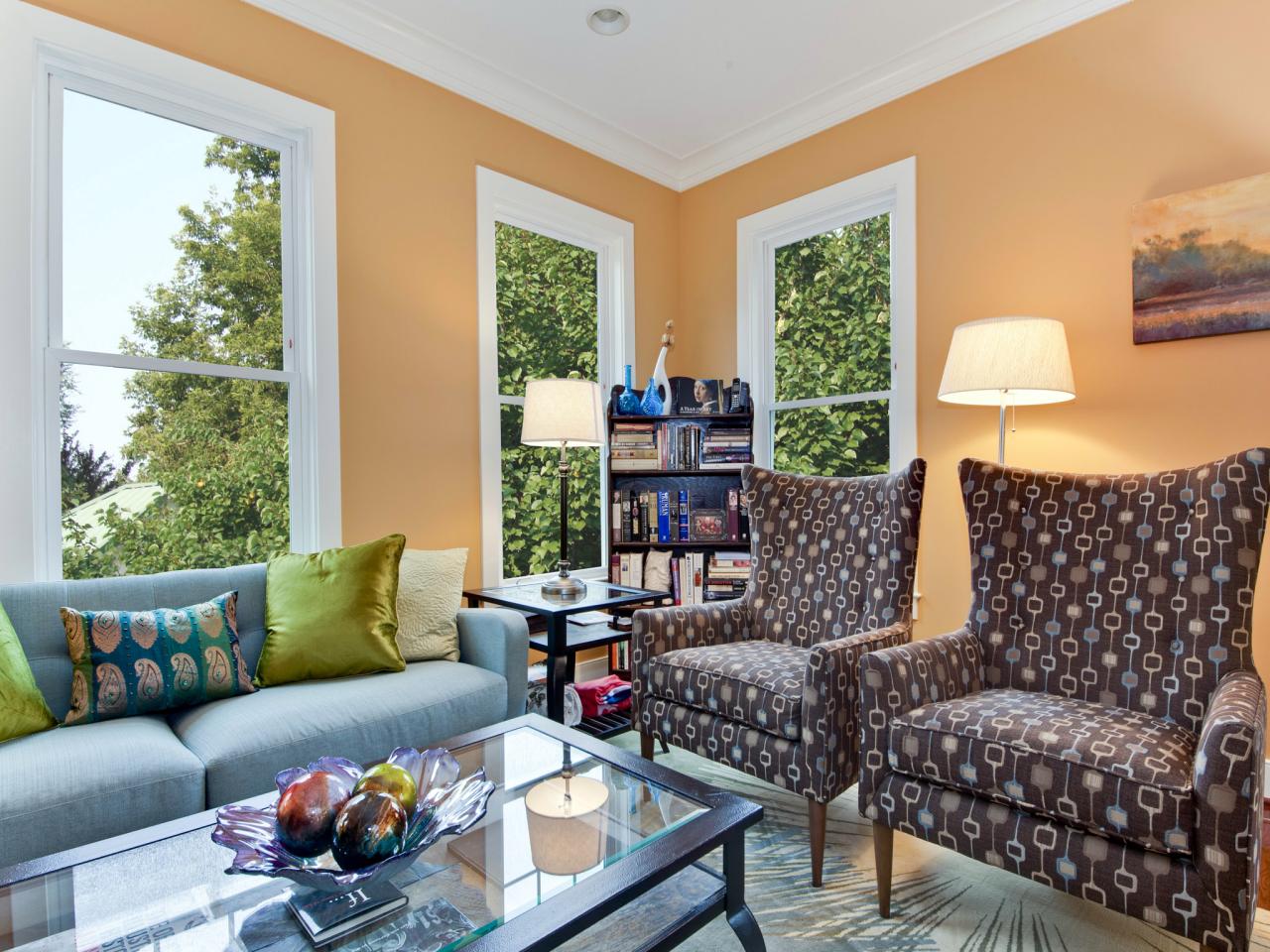 apricot paint living room