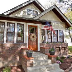 Craftsman Home With Red Brick