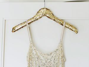 New Year&#39;s Eve Dress on DIY Gold Hanger