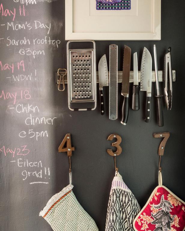 Kitchen with Chalkboard Paint Wall with Chalkboard Paint