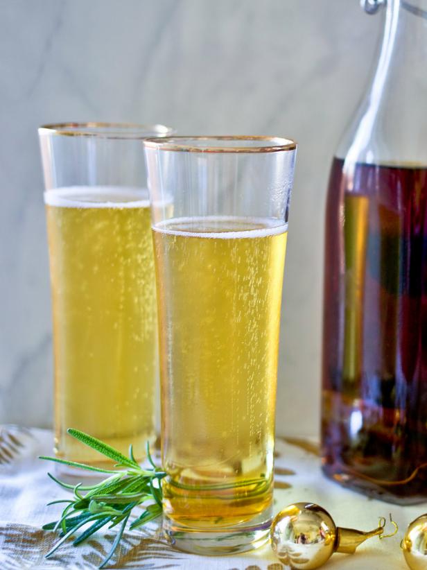 Serve holiday brunch with tea-infused champagne for a flavorful twist.