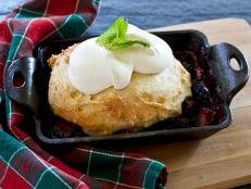 Make a delicious mixed berry and mint cobbler breakfast for holiday guests.