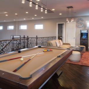 Pool Table in Neutral Game Room