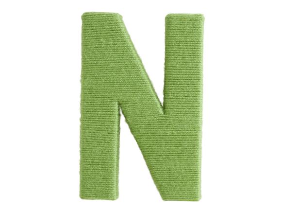Letter N Yarn Letter Letter N Yarn Letter
