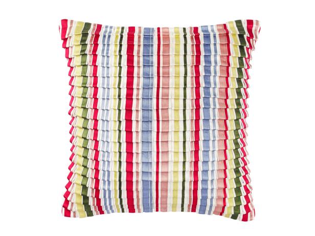rainbow stripped pillow
