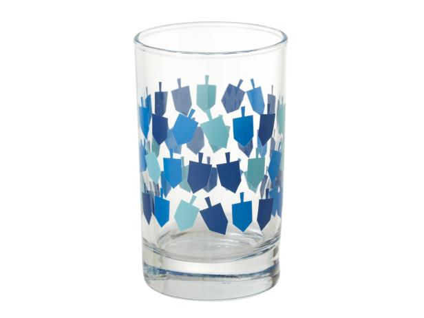 Hanukkah glass tumbler