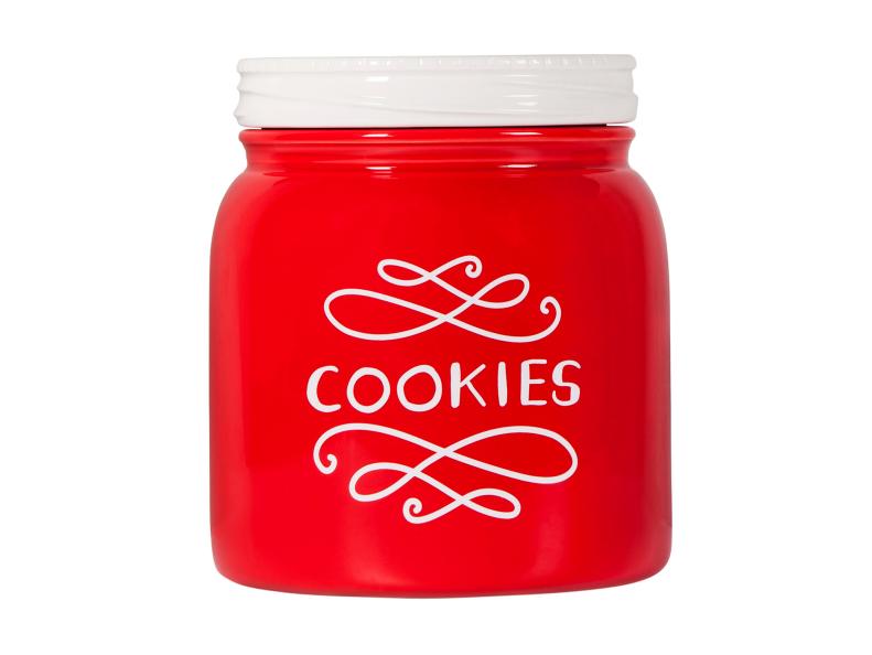 red cookie jar