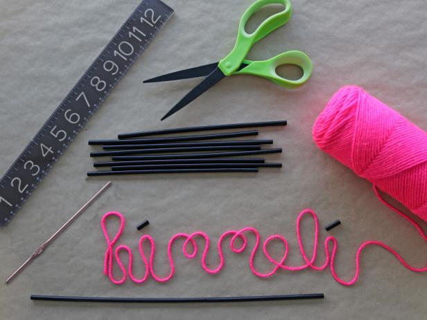 Modern Himmeli Ornament Project Supplies Modern Himmeli Ornament Project Supplies