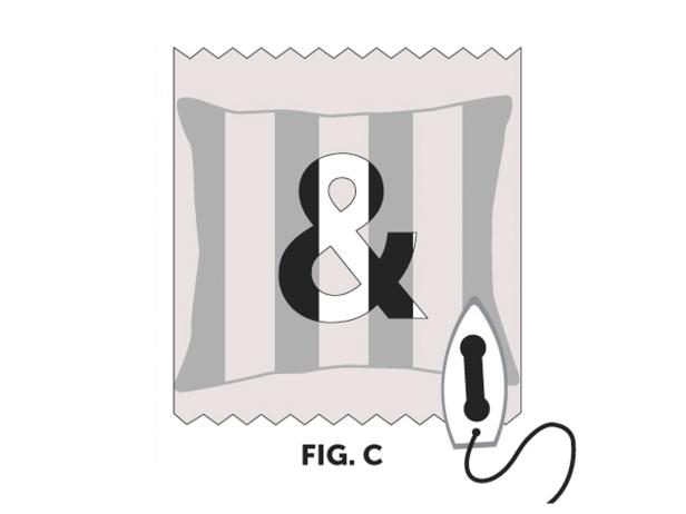 How to make an ampersand symbol on a pillow