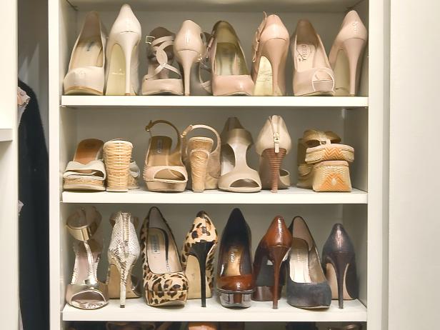 Save Space by Storing Shoes Heel to Toe Save Space by Storing Shoes Heel to Toe