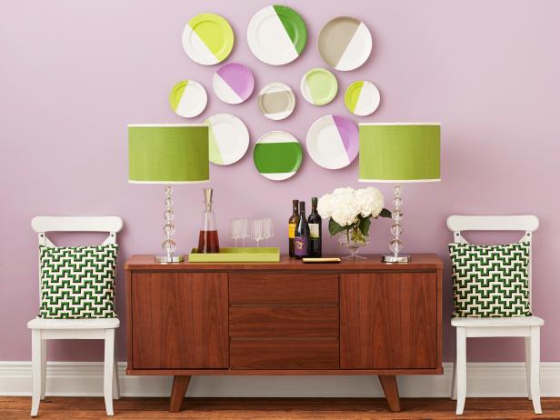 Purple and Green Dining Room Purple and Green Dining Room
