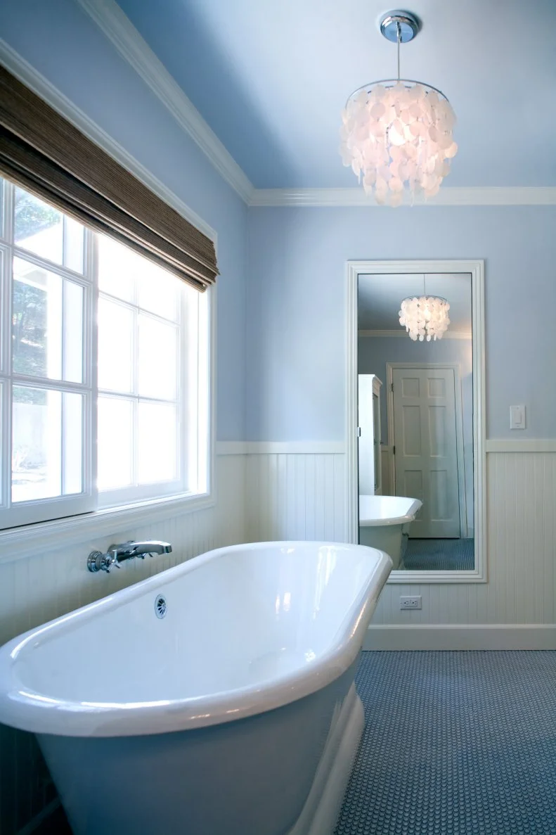 Blue Contemporary Bathroom 