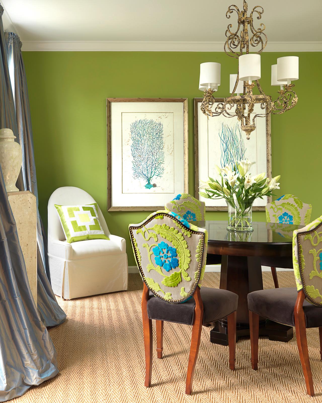 Living Room Green And Blue Rooms photos hgtv transitional dining room features green and blue patterned chairs