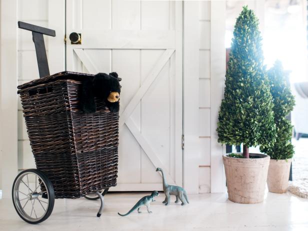Mobile Woven Toy Basket Mobile Woven Toy Basket