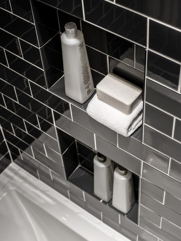 Built-In Shower Storage Shelves Built-In Shower Storage Shelves