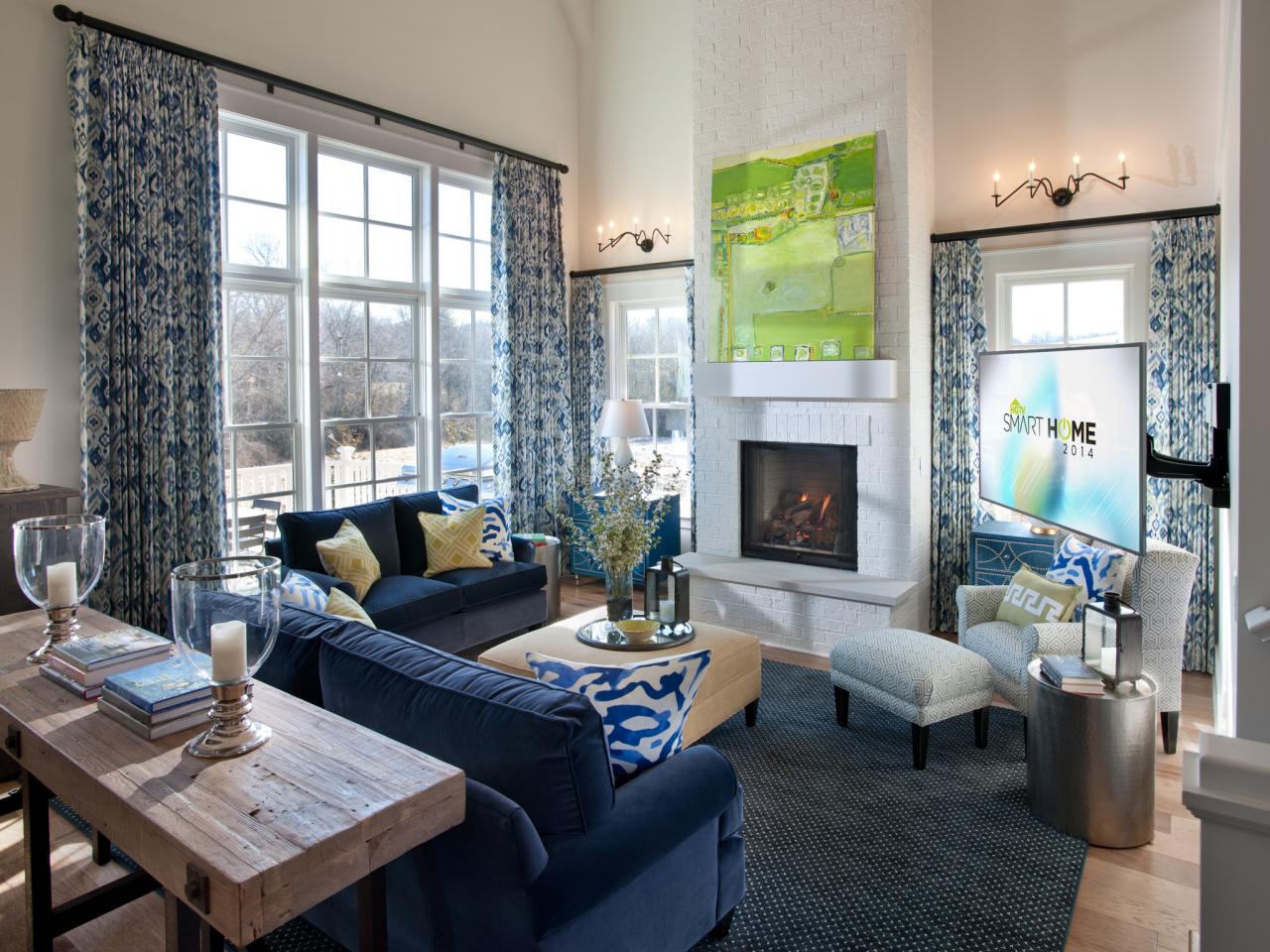 2014 hgtv smart home great room the large wall of windows in this great room washes the main 