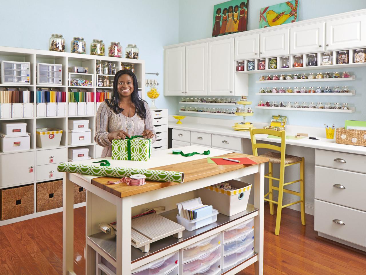 Craft and Sewing Room Storage and Organization | Interior Design 