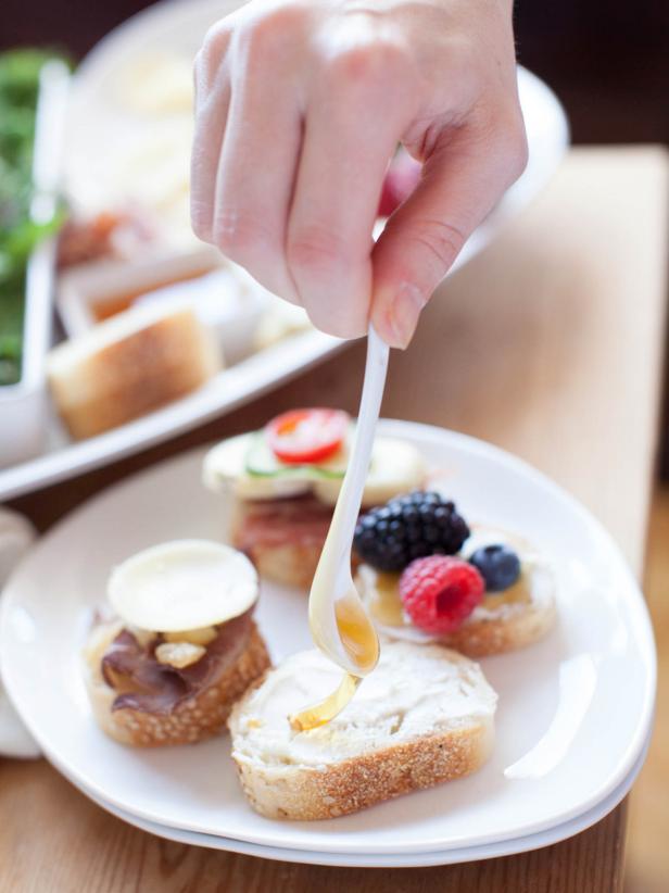 Crostini is the perfect appetizer to start out a casual party or get-together. Plus, you can get creative by using as many flavor combinations or assorted toppings that you like.