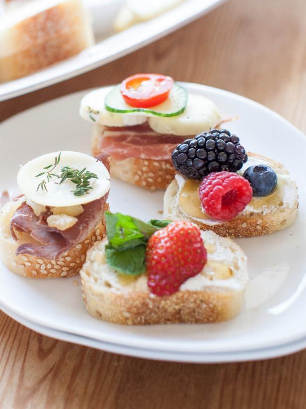 Crostini is the perfect appetizer to start out a casual party or get-together. Plus, you can get creative by using as many flavor combinations or assorted toppings that you like.
