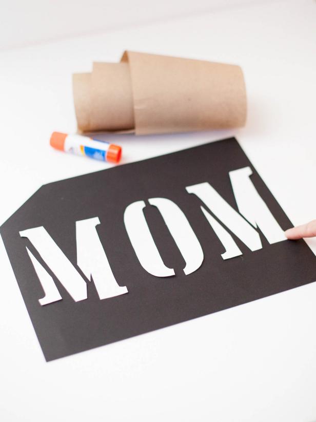 Kids' Craft: "Mom" Centerpiece for Mother's Day Kids' Craft: "Mom" Centerpiece for Mother's Day