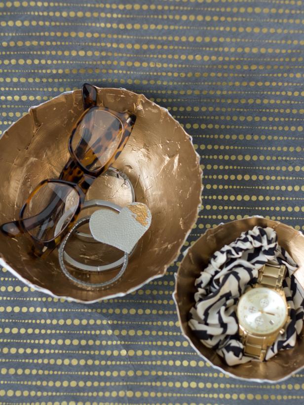 Gold Paper Mache Bowls Gold Paper Mache Bowls