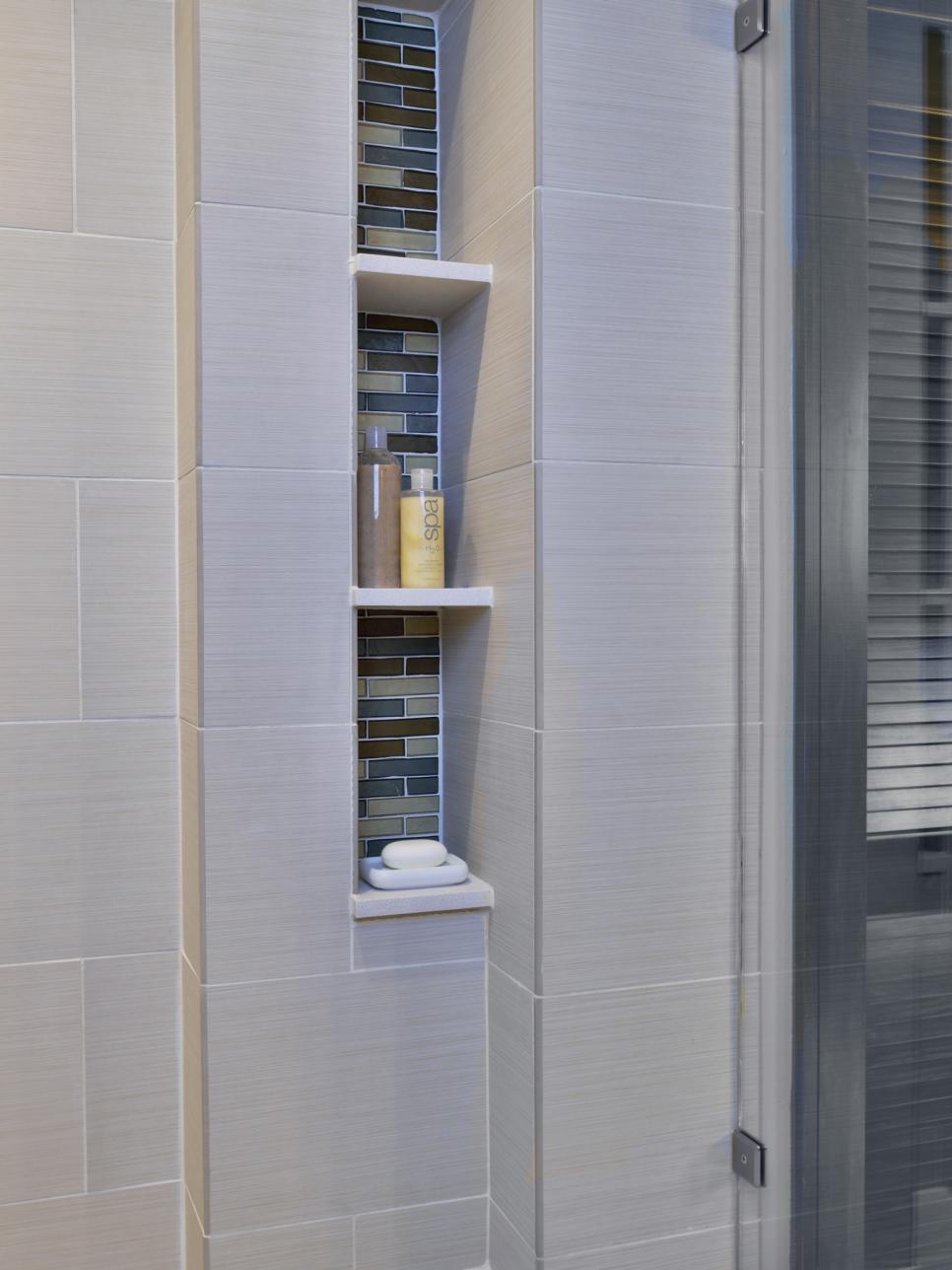 Give Your Bathroom Function and Style Modern Neutral Bathroom Shower Storage