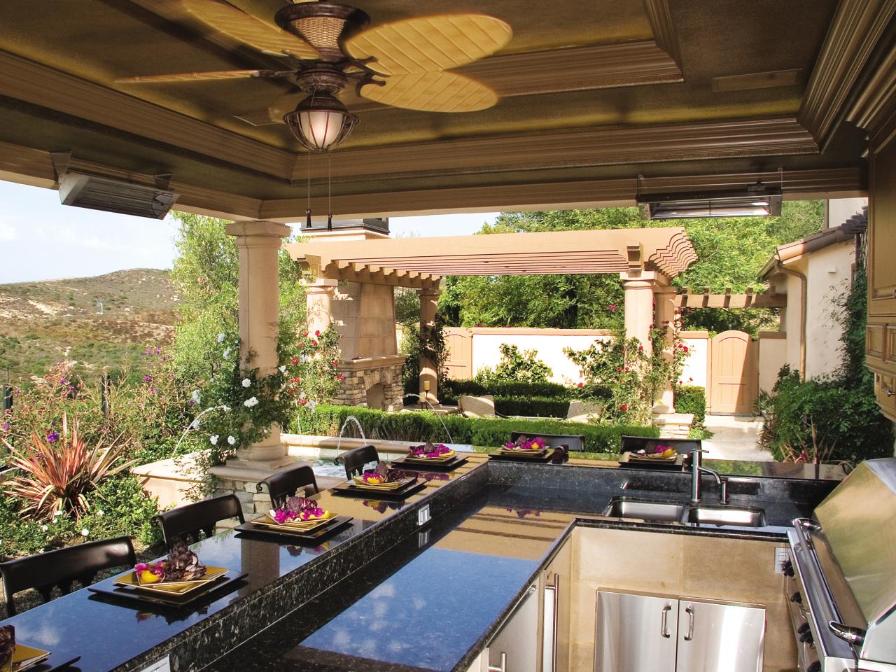 Outdoor Kitchen Countertops Options | HGTV