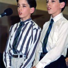 Jonathan and Drew Singing as Kids