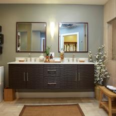Team Drew: Master Bathroom With Double Vanity, After 