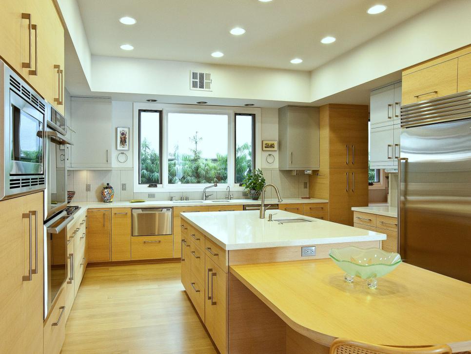 Kitchen With Stainless Steel Appliances and Oak Cabinets