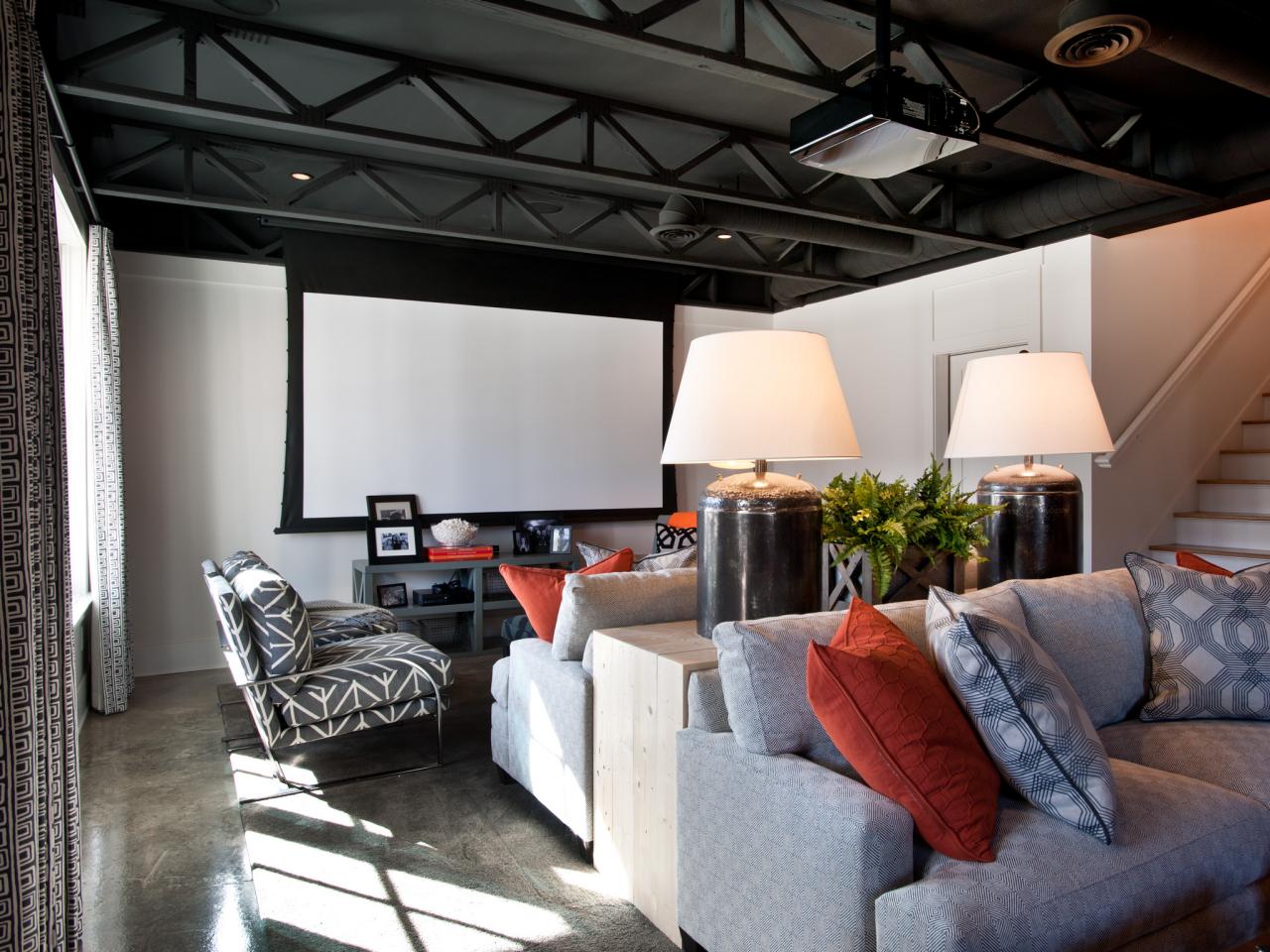 basement hgtv smart rooms living basements artistic space projector decor accent underused apartment