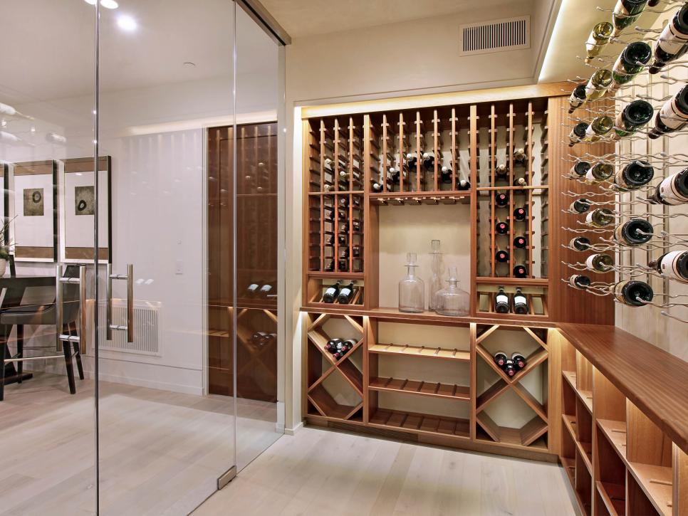 Humidified Wine Cellar With Glass Doors
