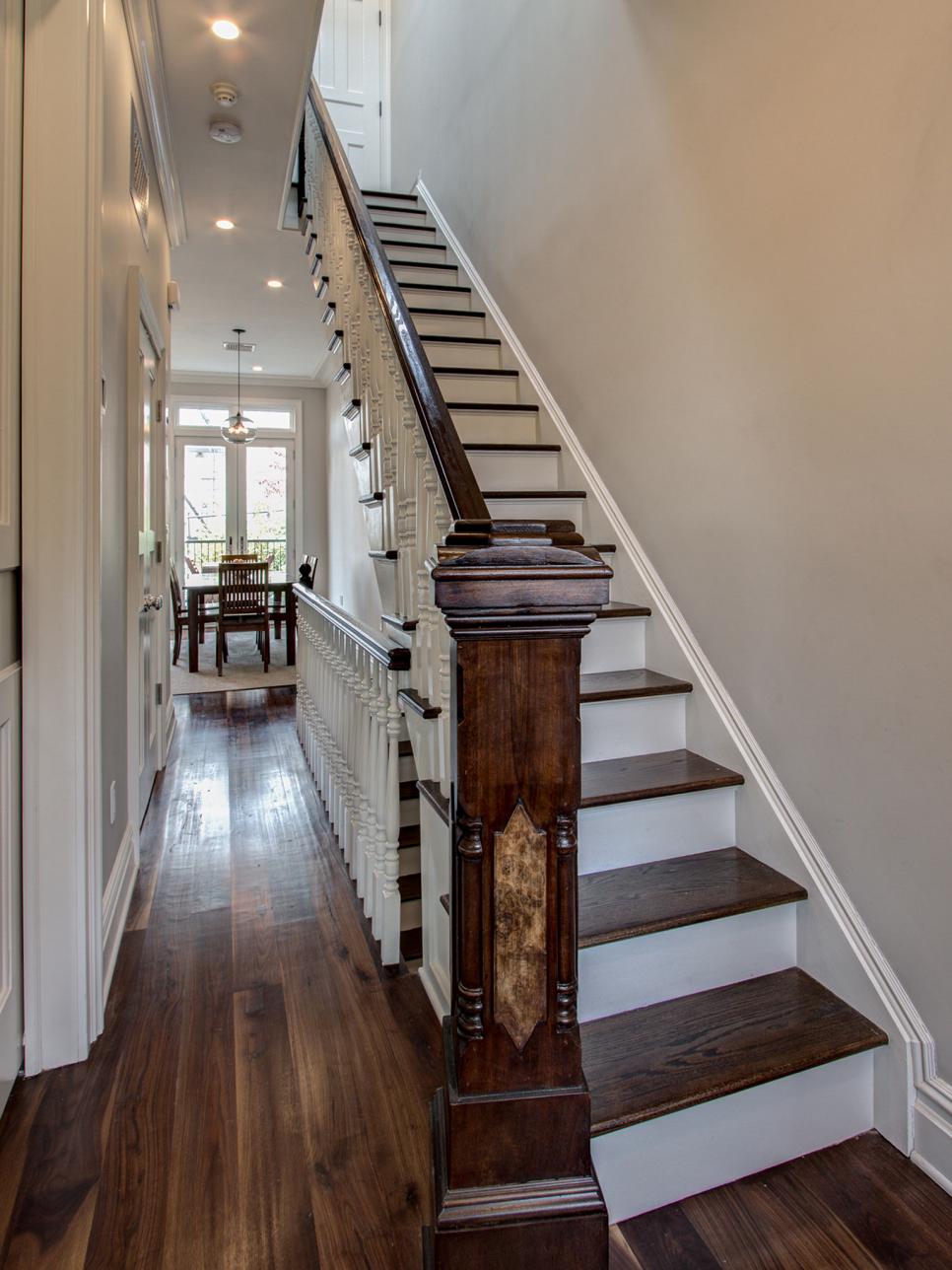 Traditional Entryway Stairs and Architecture 