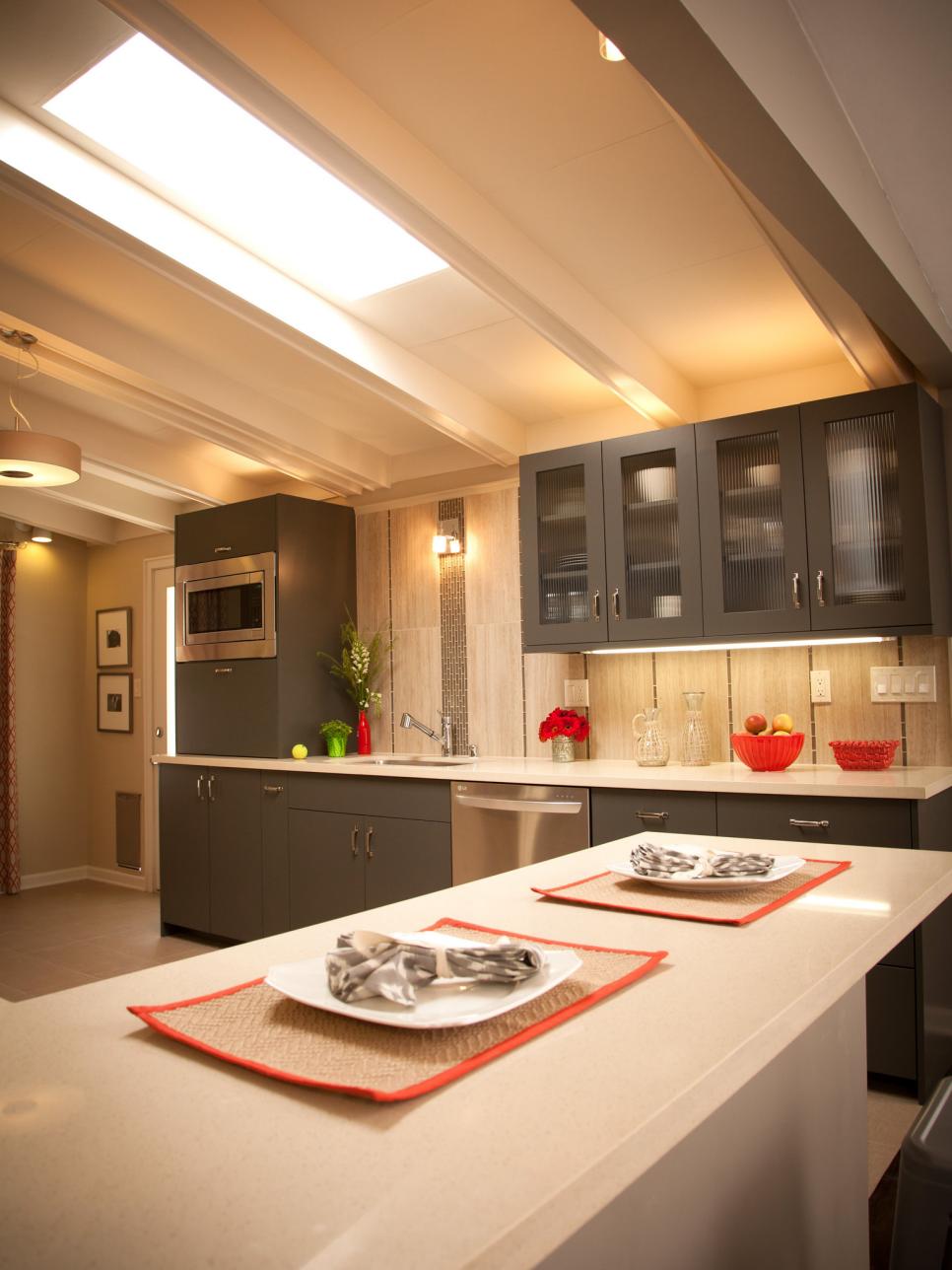 Taupe and Gray Modern Kitchen