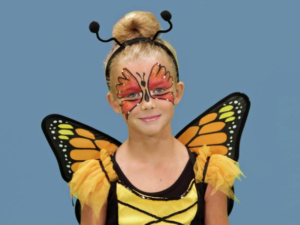 Girl in Butterfly Costume