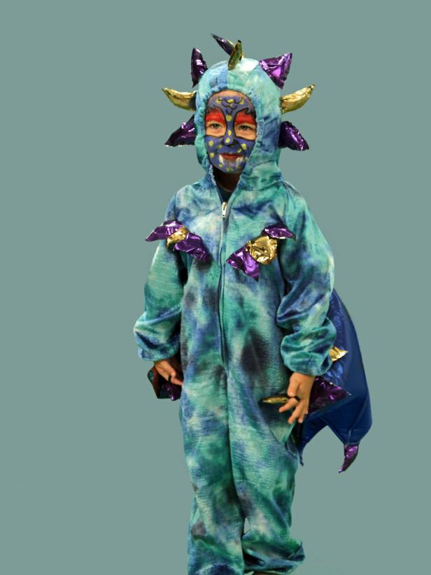 Boy in Dragon Costume
