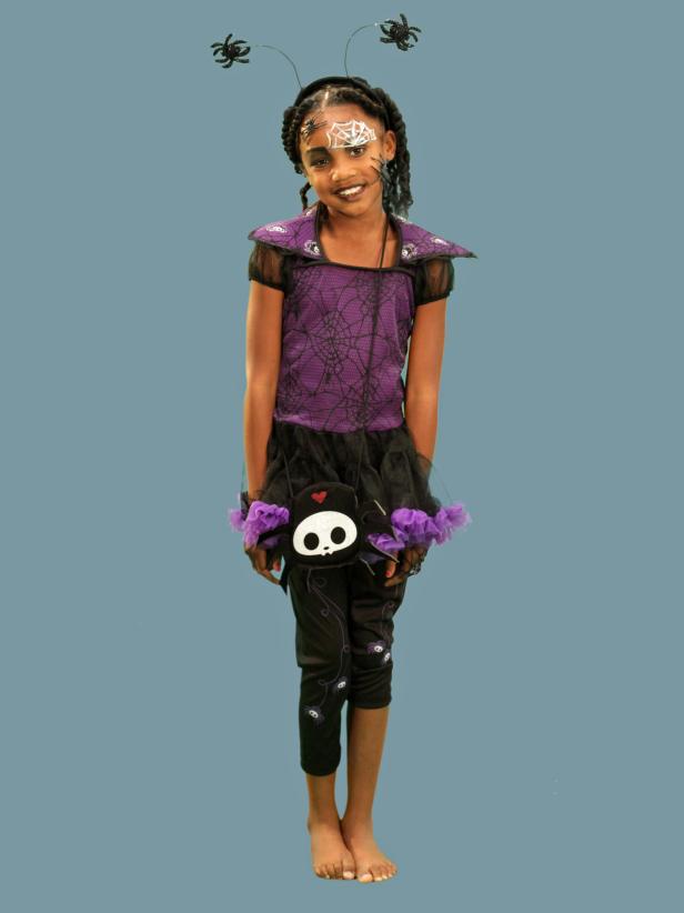 Spider Halloween Costume and Makeup Spider Halloween Costume and Makeup