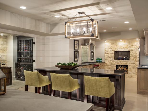 Sleek, Chic Kitchen Makes Most of Basement Sleek, Chic Kitchen Makes Most of Basement