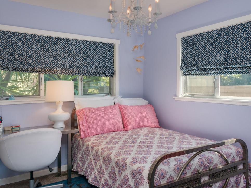 Girl's Bedroom With Mixed Design Styles