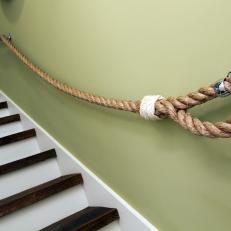 Rustic Rope Stair Bannister