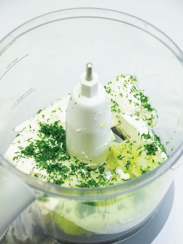 Cream Cheese & Dill in Food Processor