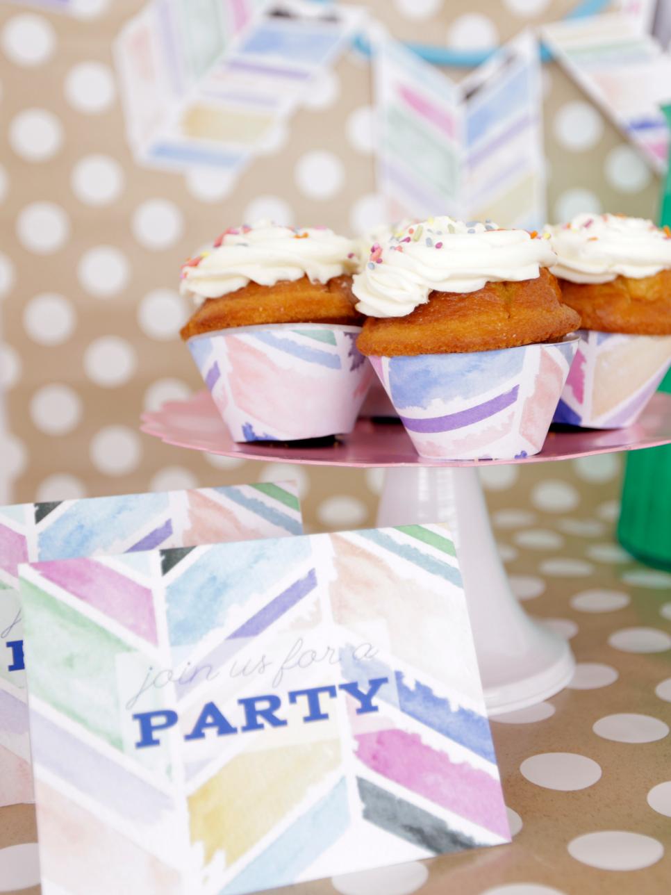 DIY Watercolor Party Decorations HGTV