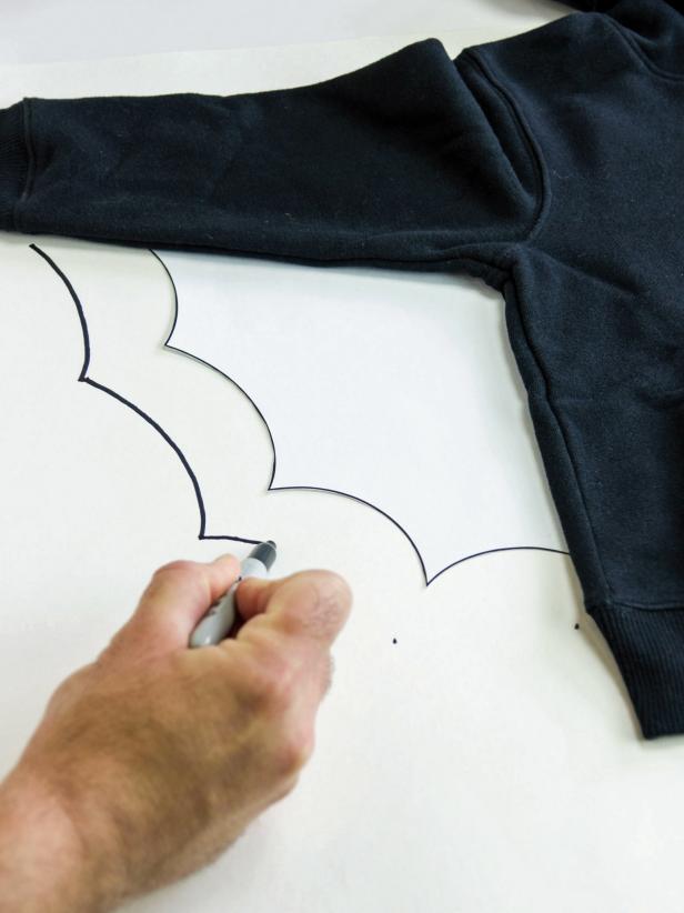 Bat Hoodie Costume: Step 2 Bat Hoodie Costume: Step 2