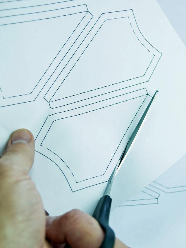 Print the hat templates, 2 copies, horn templates, 3 copies, and cut them out.