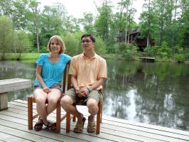 Homeowners Sitting Lakeside